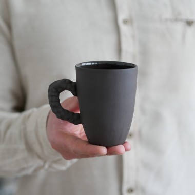 II GATUNEK kubek 250ml czarny matowy 