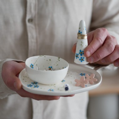 Zestaw organizacja biżuterii w niezapominajki