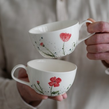 Filiżanka 300ml MAKI z białym uszkiem