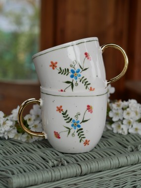 Kubek 500ml wiejska opowieść ze złotym uszkiem