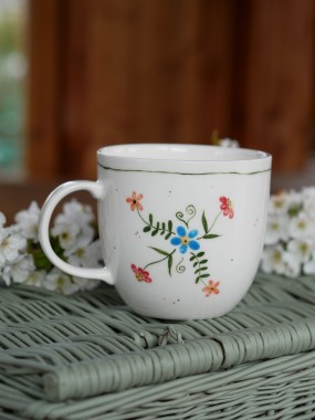 Kubek 500ml wiejska opowieść z białym uszkiem