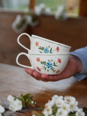 Filiżanka 300ml wiejska opowieść z białym uszkiem