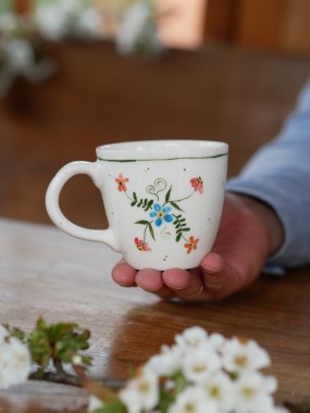 Kubek 220ml wiejska opowieść z białym uszkiem