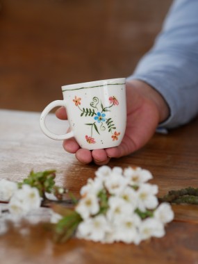 Filiżanka 150ml wiejska opowieść z białym uszkiem