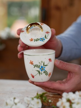 Cukiernica 220ml wiejska opowieść wieczko ze złotym uszkiem 