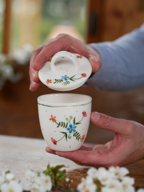 Cukiernica 220ml wiejska opowieść wieczko z białym uszkiem