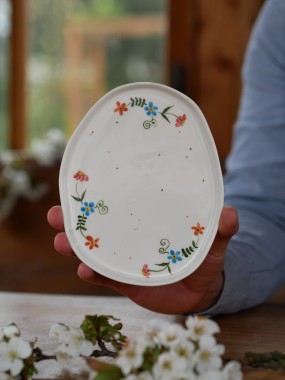 Talerzyk na drobiazgi 13x16,5cm wiejska opowieść 