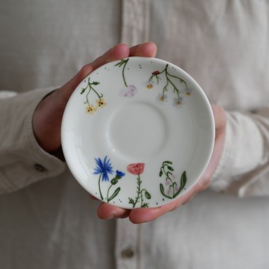 Talerzyk polne kwiaty (do kubka 220 lub 250ml)
