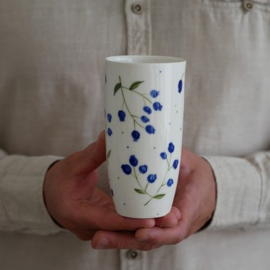 Wysoka czarka 350ml borówki/jagody